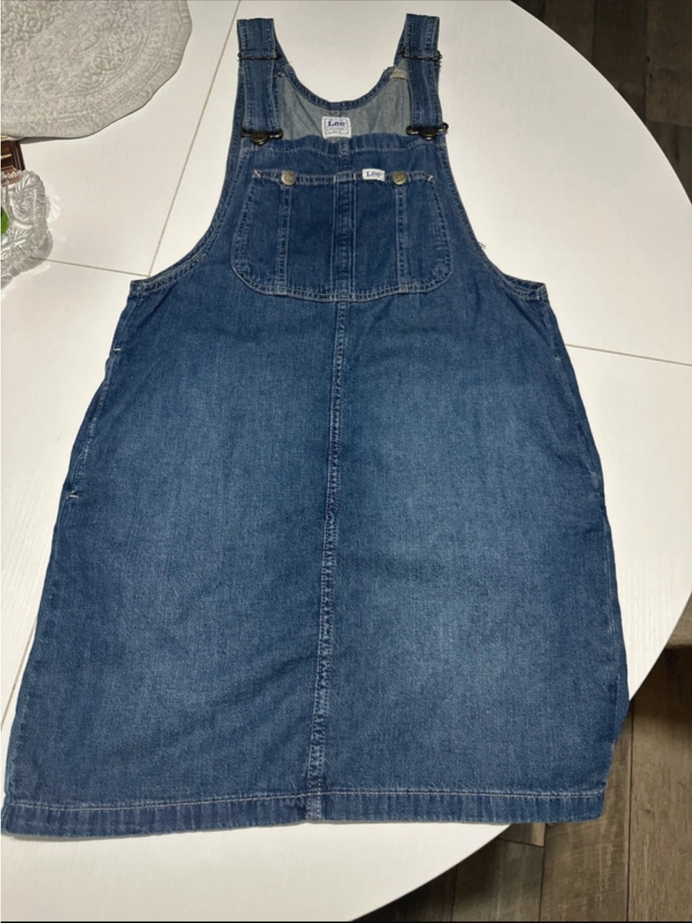 Lee Denim Overall Dress Jumper XS Blue 100% Cotton